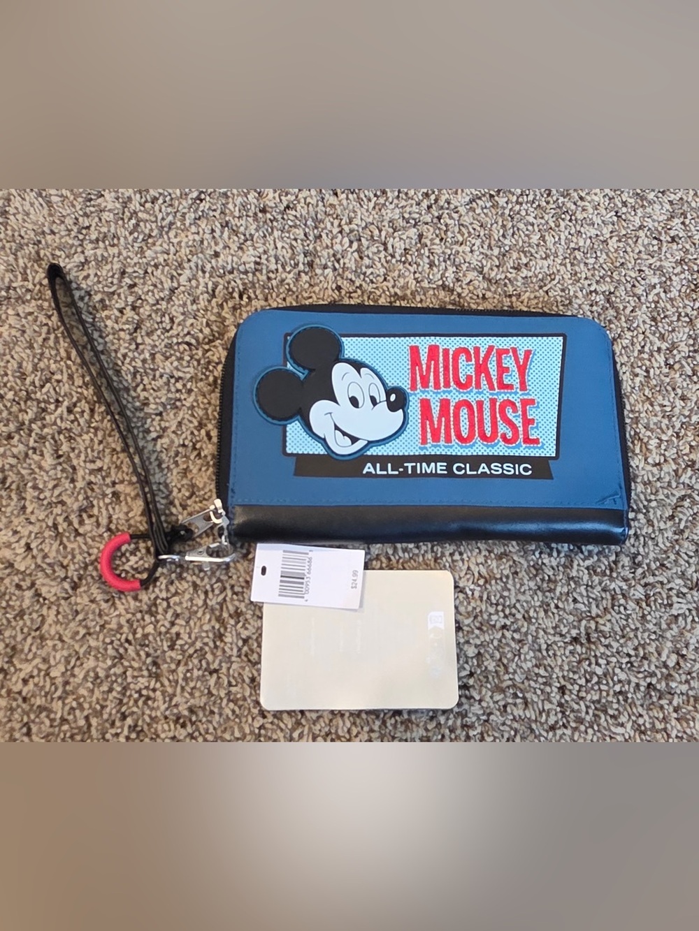NEW Disney Parks Clutch Wallet with Mickey Mouse